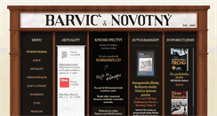 Desktop Screenshot of barvic-novotny.cz